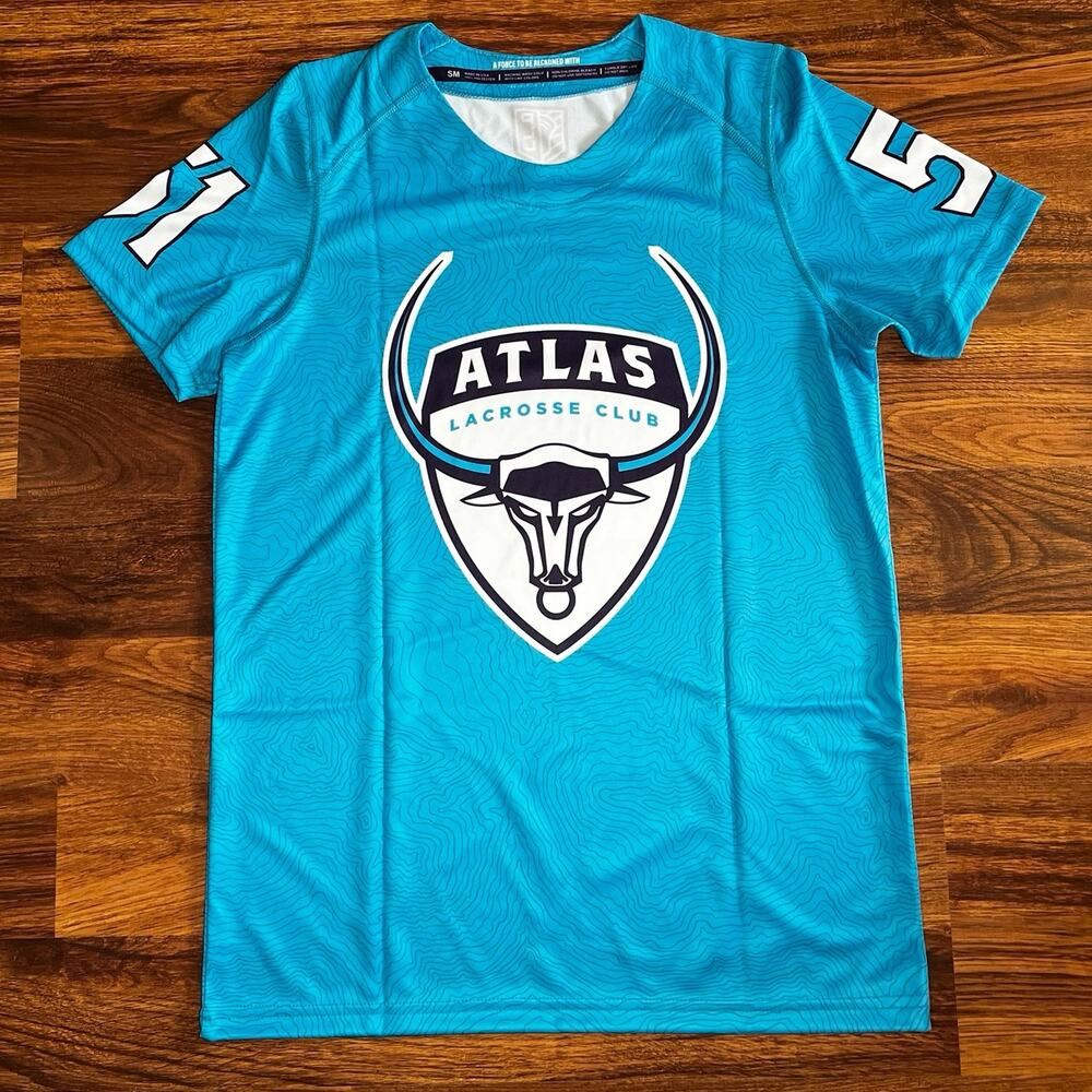 Atlas Premier Lacrosse League Club Durkin 51 Jersey Adult Size Small